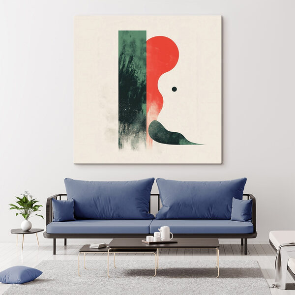 Tablouri Artă abstractă în roșu și verde (SKU: s48888) Tablouri Tablouri Artă abstractă în roșu și verde (SKU: s48888)