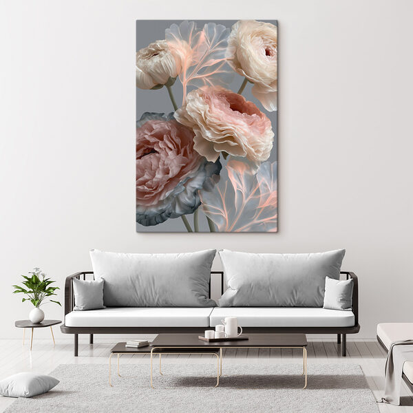 Tablouri Tablouri Flori delicate în nuanțe delicate (SKU: s49368)