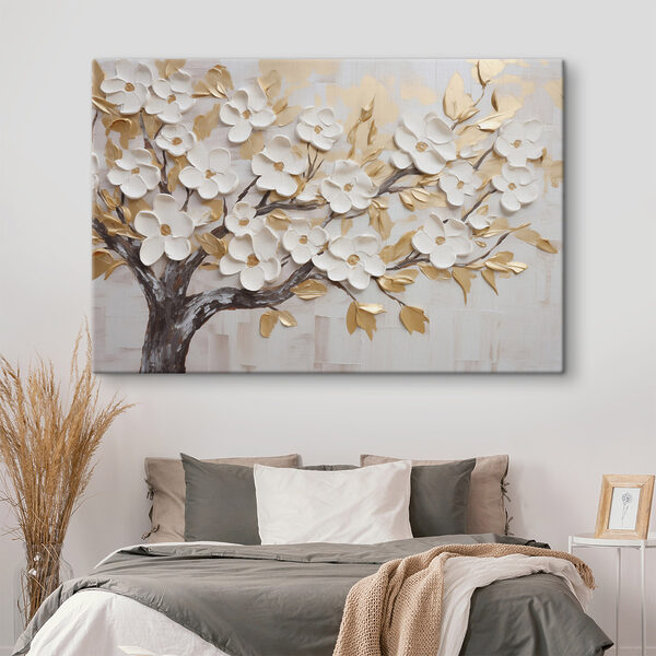 Tablouri Tablouri Flori delicate într-o paletă de culori liniștitoare (SKU: s49408)