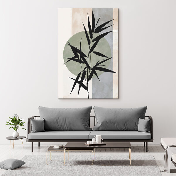 Tablouri Plantă neagră cu frunze (SKU: s49363) Tablouri Tablouri Plantă neagră cu frunze (SKU: s49363)