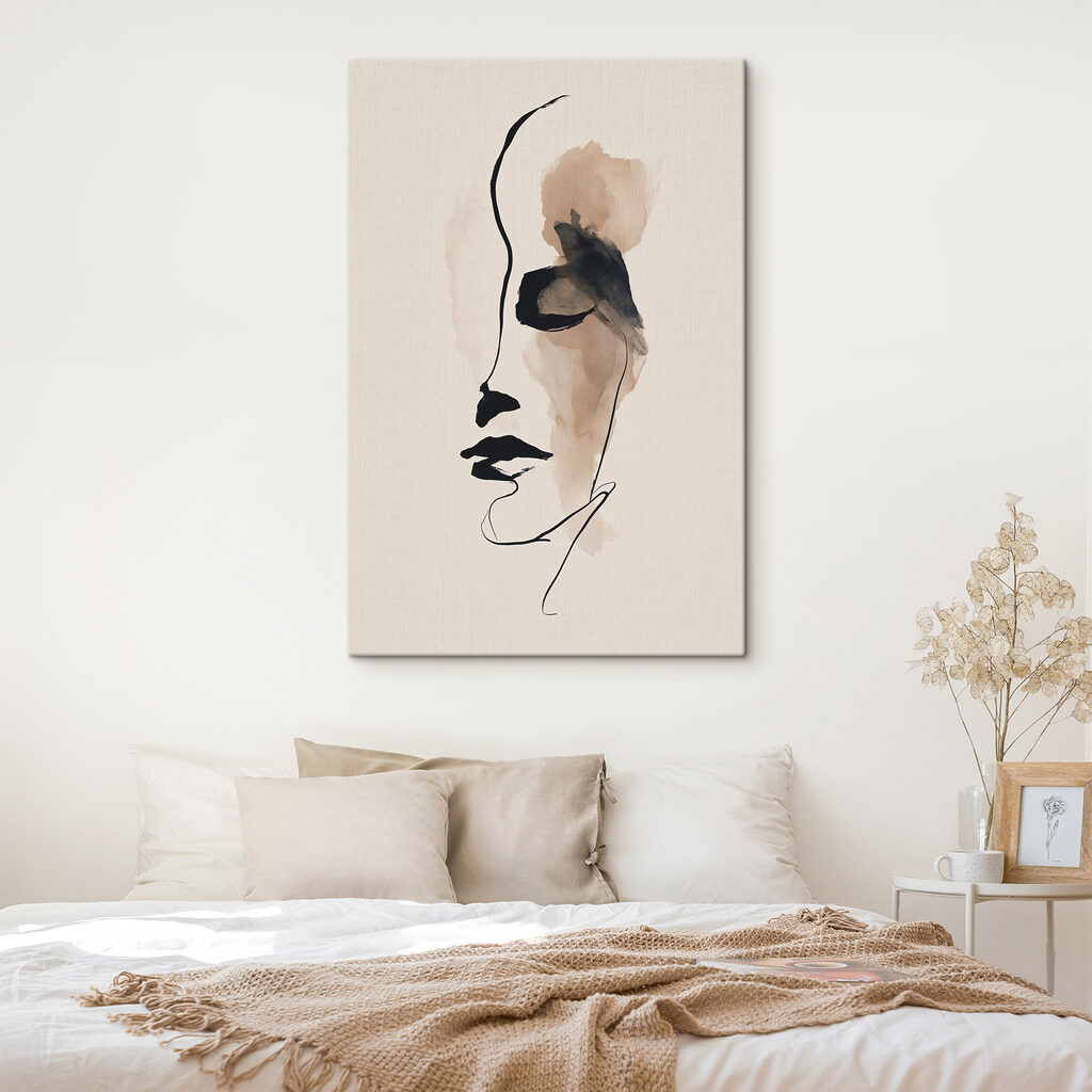 Drawing of a woman's face Drawing of a woman's face