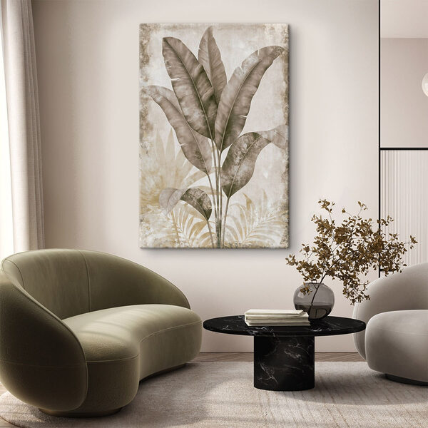 Tablouri Frunziș capricios în nuanțe delicate (SKU: s49343) Tablouri Tablouri Frunziș capricios în nuanțe delicate (SKU: s49343)