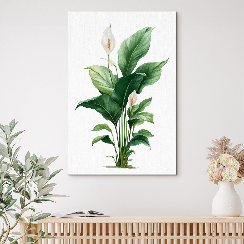 Plant with white flowers and green leaves Plant with white flowers and green leaves