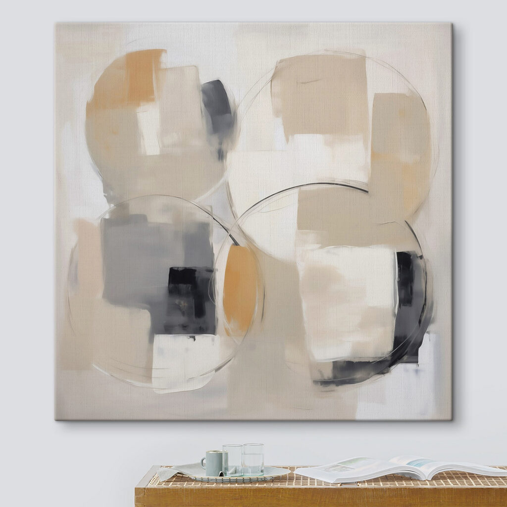 Painting of circles and circles