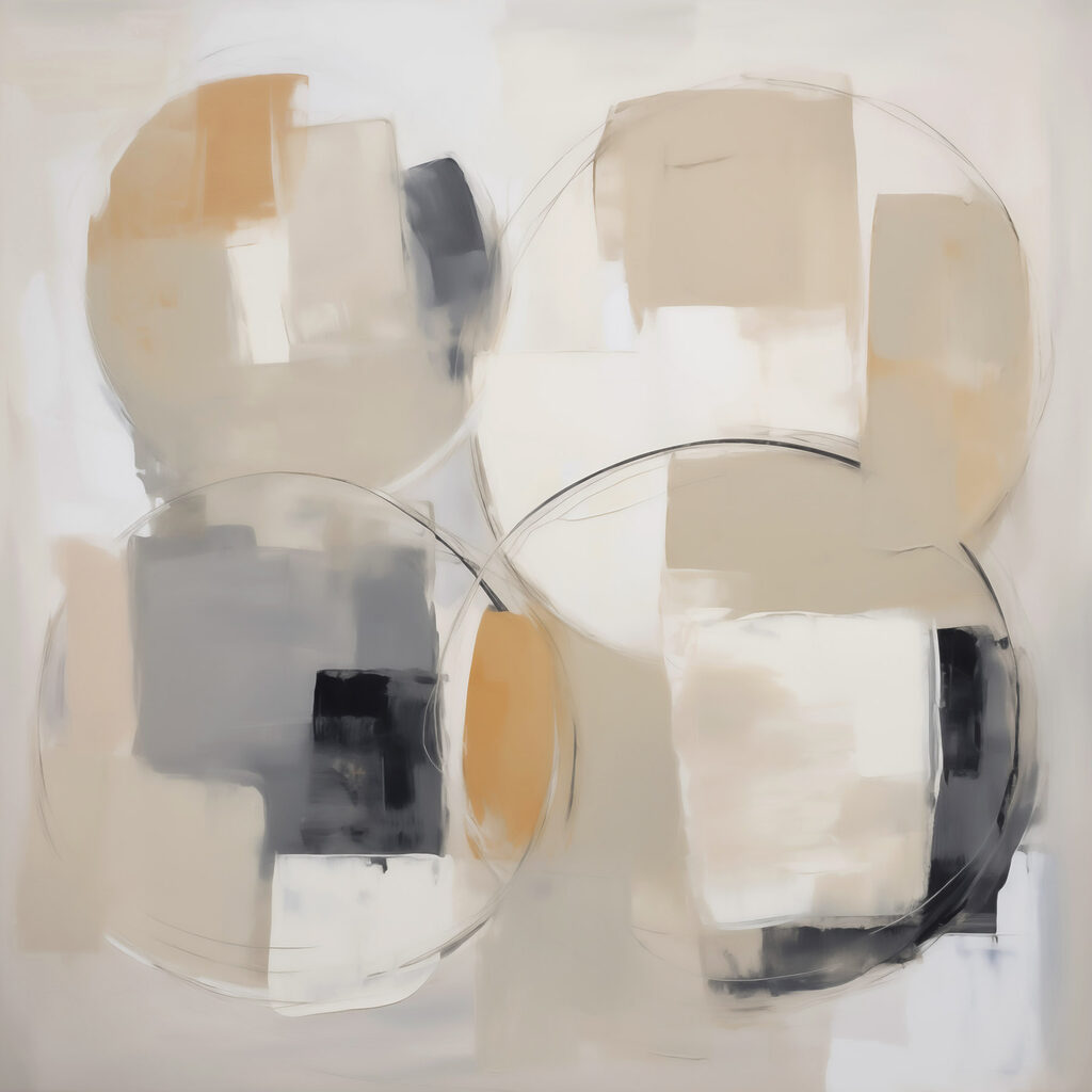 Painting of circles and circles