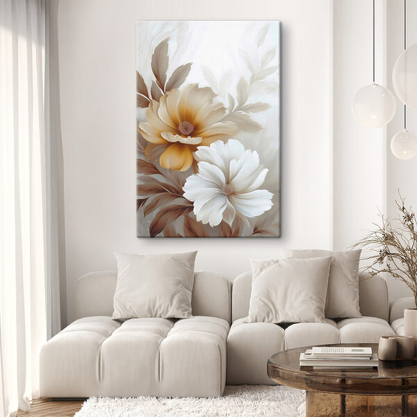 Tablouri Flori elegante în nuanțe delicate (SKU: s45745) Tablouri Tablouri Flori elegante în nuanțe delicate (SKU: s45745)