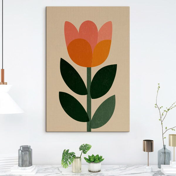 Tablouri Floare cu frunze pe o tulpină (SKU: s49299) Tablouri Tablouri Floare cu frunze pe o tulpină (SKU: s49299)