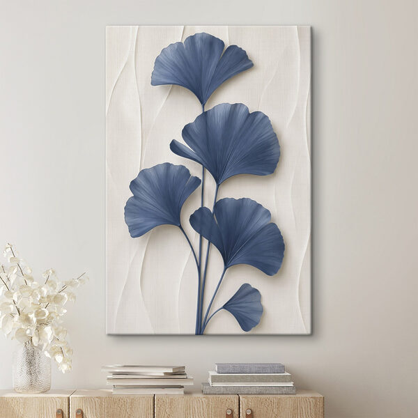 Tablouri Un design botanic elegant în nuanțe de albastru (SKU: s49298) Tablouri Tablouri Un design botanic elegant în nuanțe de albastru (SKU: s49298)