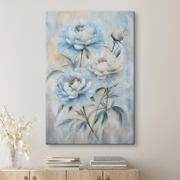 Painting of flowers on a wall Painting of flowers on a wall