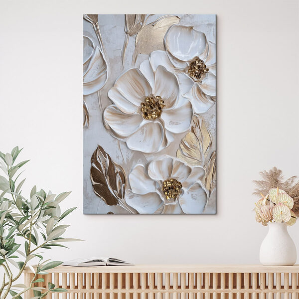 Tablouri - Arta florală elegantă în nuanțe delicate (SKU: s49274) Tablouri Tablouri - Arta florală elegantă în nuanțe delicate (SKU: s49274)