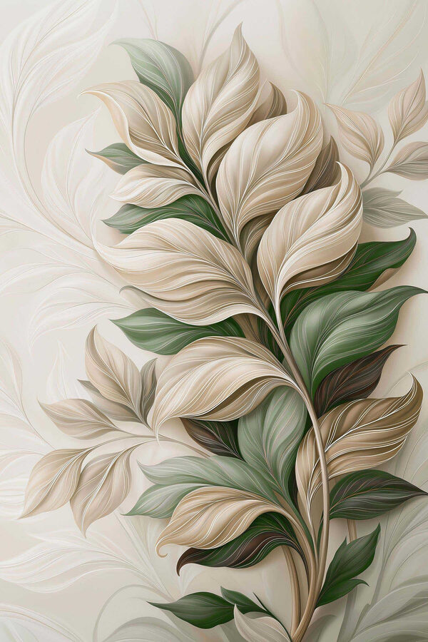 Elegant foliage in soft hues