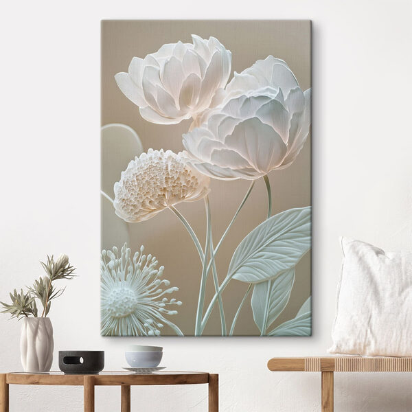 Tablouri Tablouri Flori delicate în nuanțe delicate (SKU: s49209)