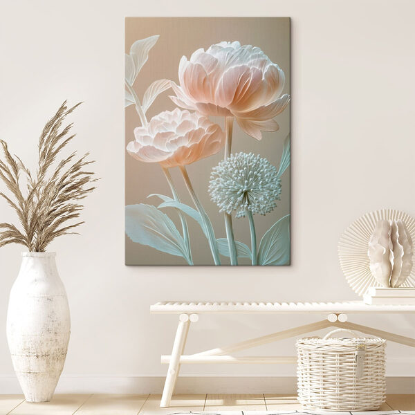 Tablouri Tablouri Flori delicate în nuanțe delicate (SKU: s49208)
