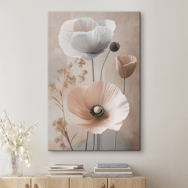 Tablouri Tablouri Flori delicate în nuanțe delicate (SKU: s49201)