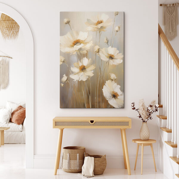 Tablouri Tablouri Tablou cu flori albe (SKU: s49160)
