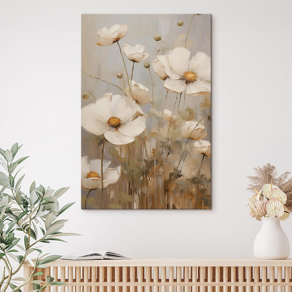 Tablouri Tablouri Tablou cu flori albe (SKU: s49159)