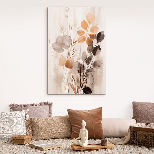 Tablouri Tablouri Pictură cu flori și frunze (SKU: s49147)