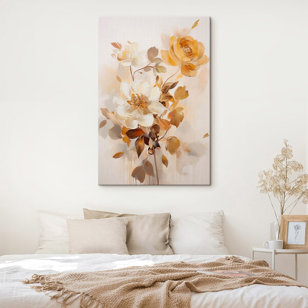Tablouri Tablouri Pictură cu flori și frunze (SKU: s49145)