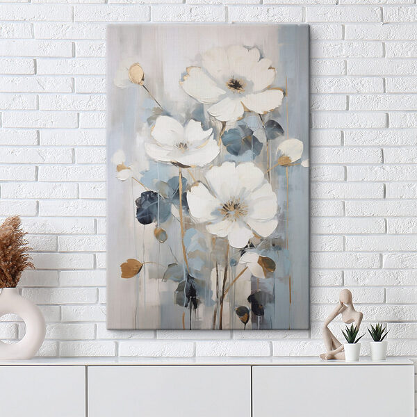 Tablouri Tablouri Tablou cu flori albe (SKU: s49074)