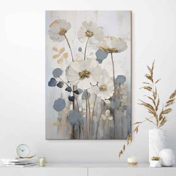 Tablouri Tablouri Pictură cu flori și frunze (SKU: s49073)