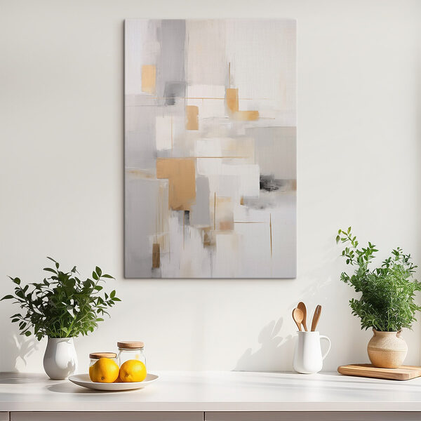 Tablouri Tablouri Forme abstracte în culori delicate (SKU: s49045)