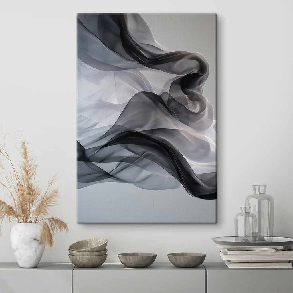 Black and white fabric