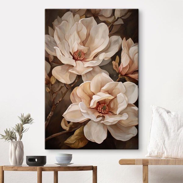 Tablouri Tablou cu flori pe o ramură (SKU: s49015) Tablouri Tablouri Tablou cu flori pe o ramură (SKU: s49015)