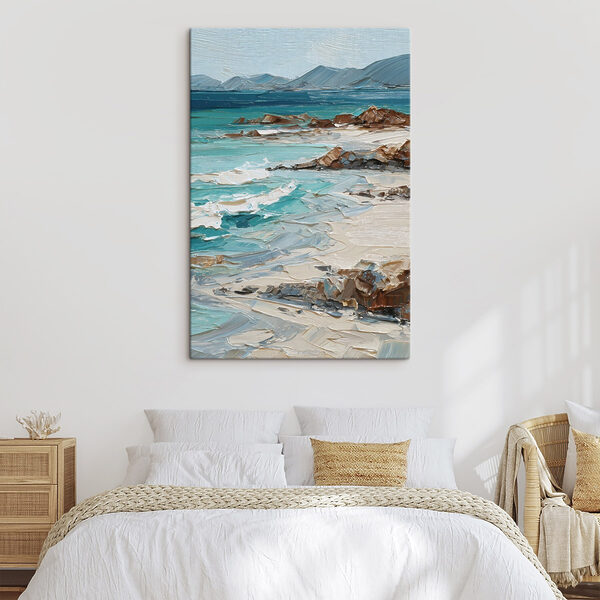 Painting of a beach