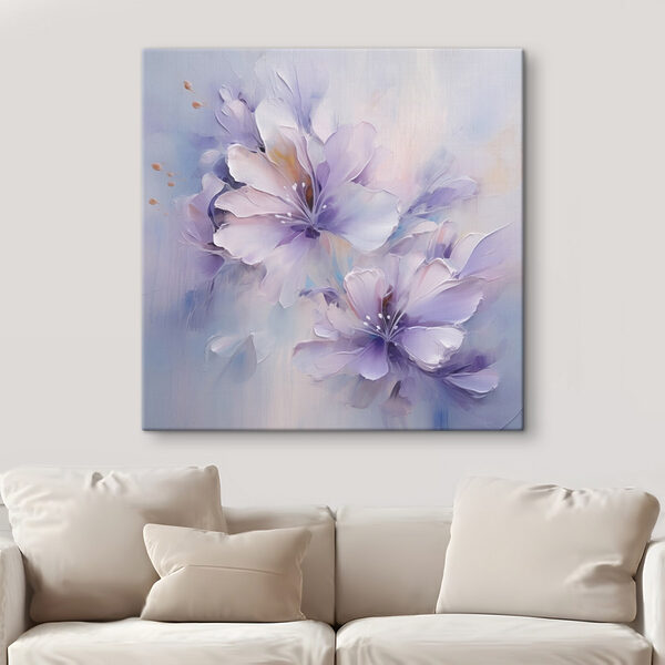 Tablouri Pictură cu flori pe o suprafață albă (SKU: s48990) Tablouri Tablouri Pictură cu flori pe o suprafață albă (SKU: s48990)