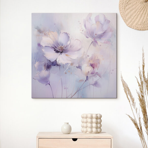 Tablouri Tablouri Tablou cu flori pe fundal alb (SKU: s48989)