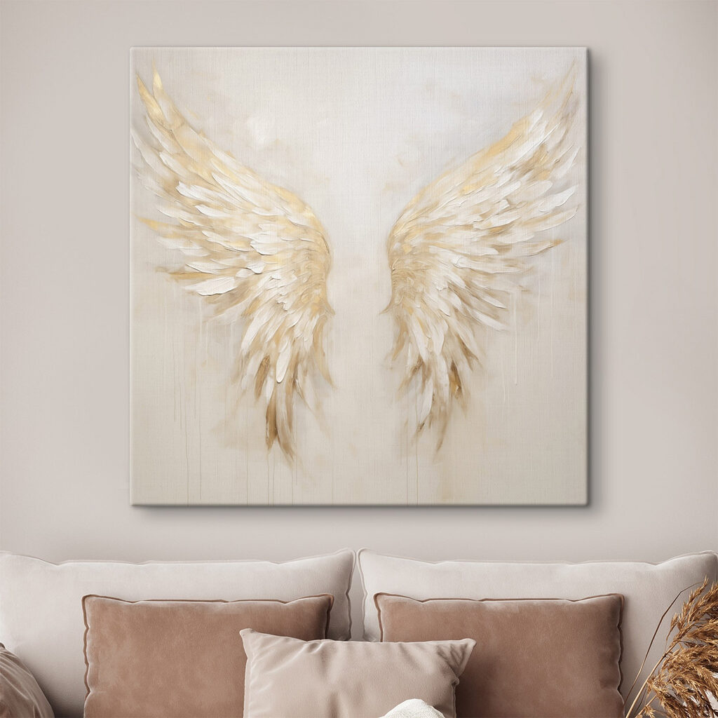 Ethereal wings in soft hues