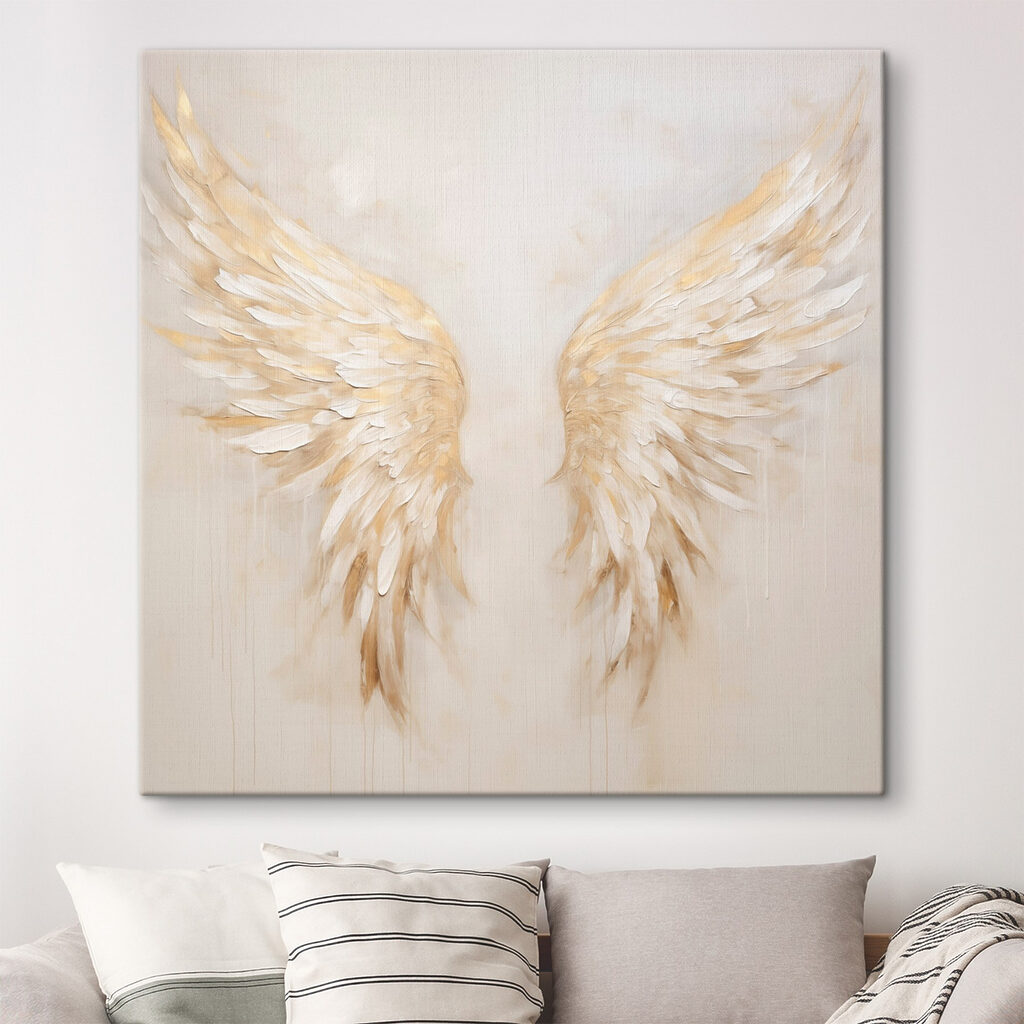 Ethereal wings in soft hues