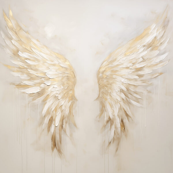 Ethereal wings in soft hues
