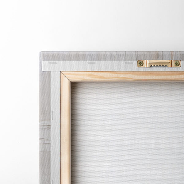 White and brown paint on a wall
