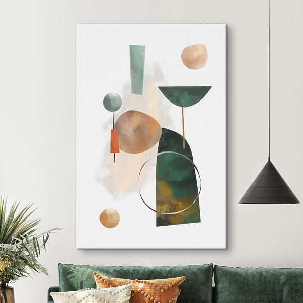 Tablouri Pictură cu forme și culori diverse (SKU: s48930) Tablouri Tablouri Pictură cu forme și culori diverse (SKU: s48930)