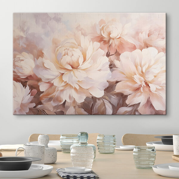 Tablouri Pictură cu flori pe un perete (SKU: s48961) Tablouri Tablouri Pictură cu flori pe un perete (SKU: s48961)