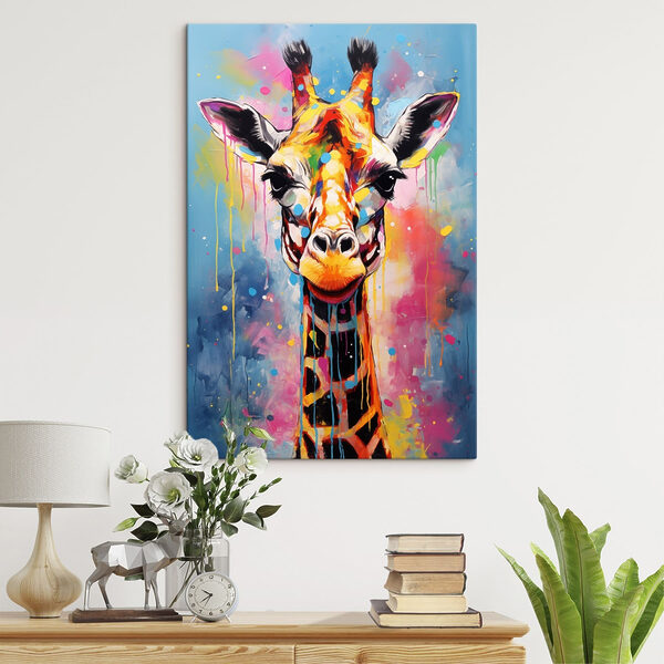 Tablouri Tablou cu o girafă (SKU: s48956) Tablouri Tablouri Tablou cu o girafă (SKU: s48956)