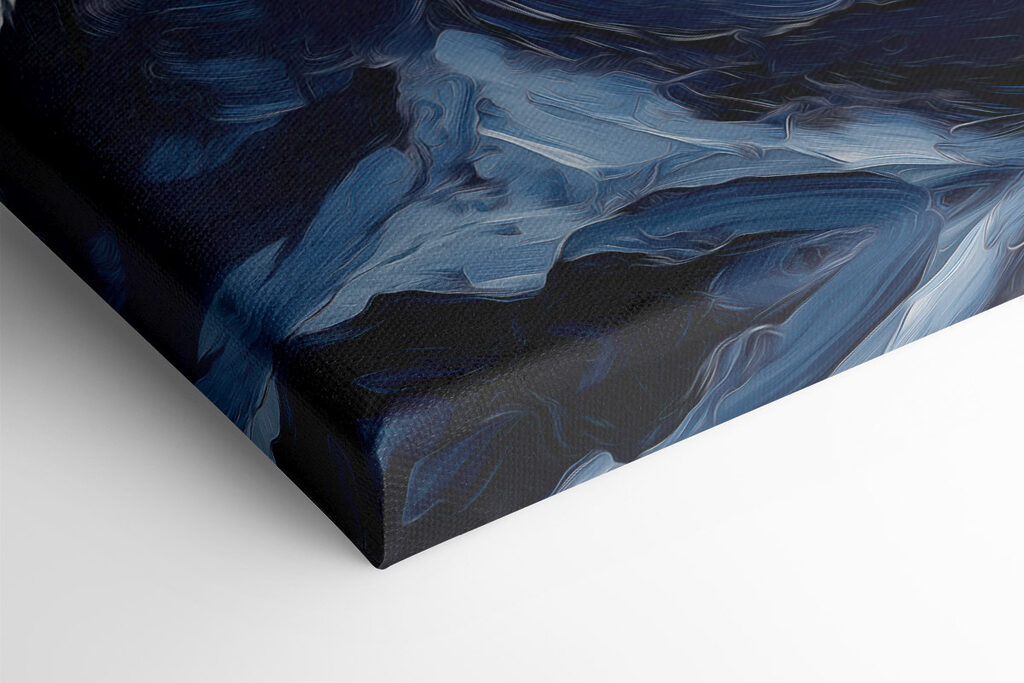 Painting of waves and clouds