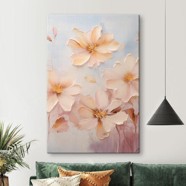 Tablouri Tablouri Flori delicate în nuanțe pastelate delicate (SKU: s48905)