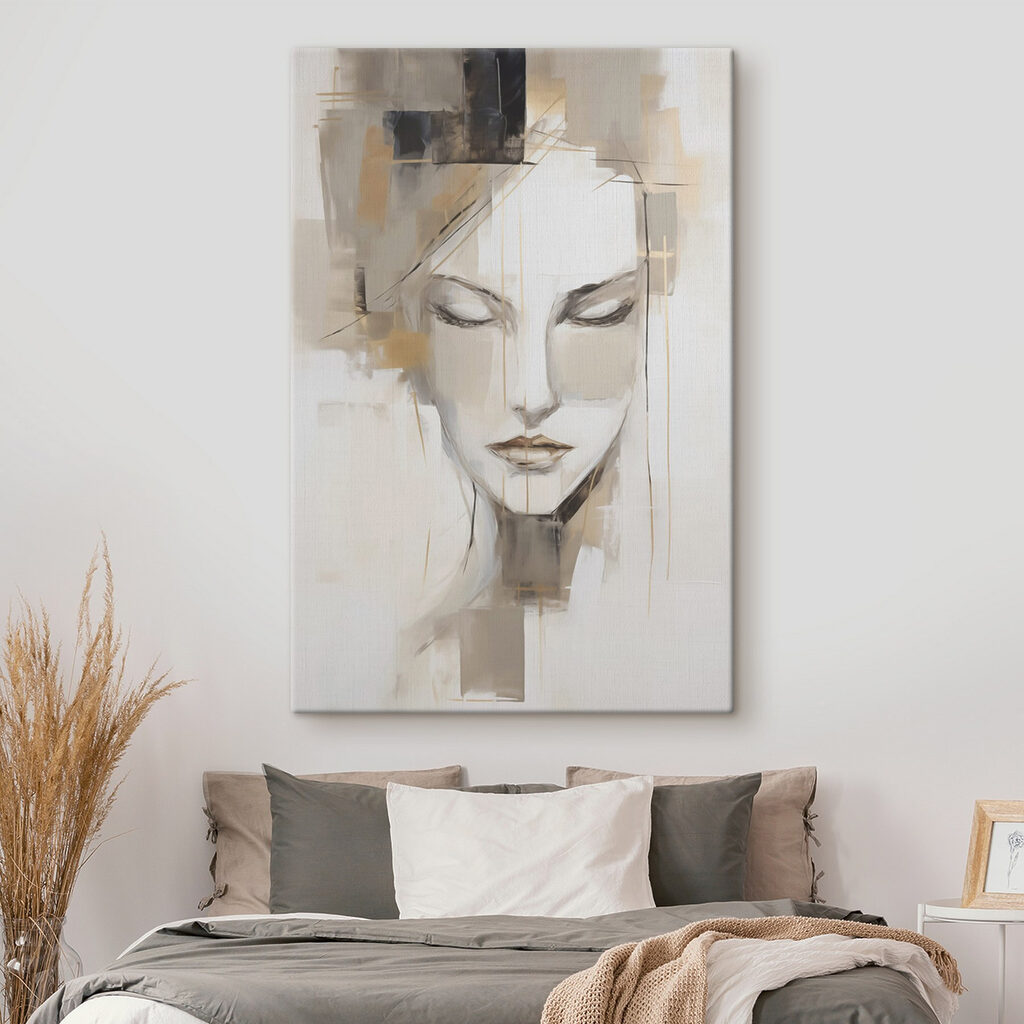 Painting of a woman's face