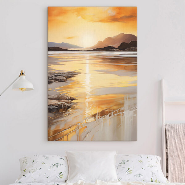 Tablouri Tablouri Apus de soare peste un lac (SKU: s48756)