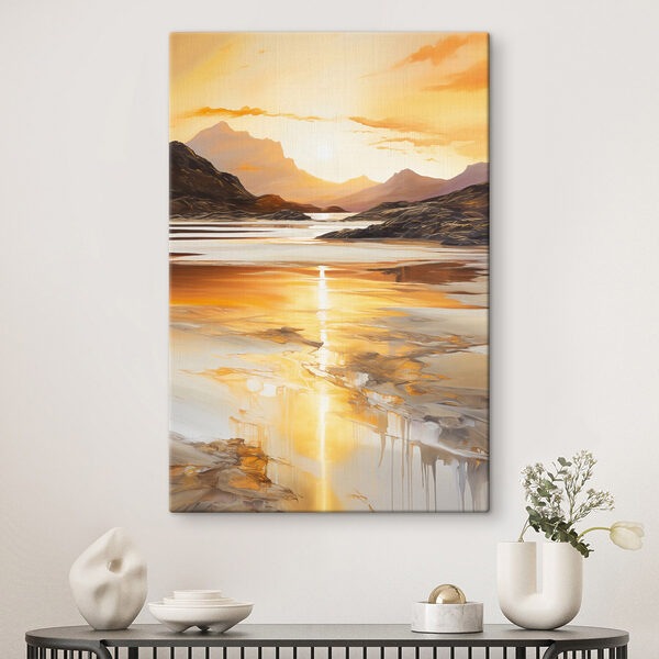 Tablouri Tablouri Apus de soare peste un lac (SKU: s48755)