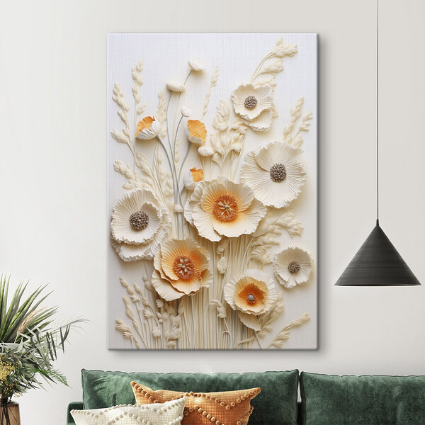 Tablouri Flori albe și portocalii (SKU: s48747) Tablouri Tablouri Flori albe și portocalii (SKU: s48747)