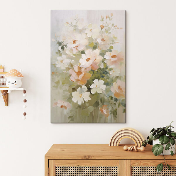 Tablouri Pictură cu flori pe o suprafață albă (SKU: s48322) Tablouri Tablouri Pictură cu flori pe o suprafață albă (SKU: s48322)