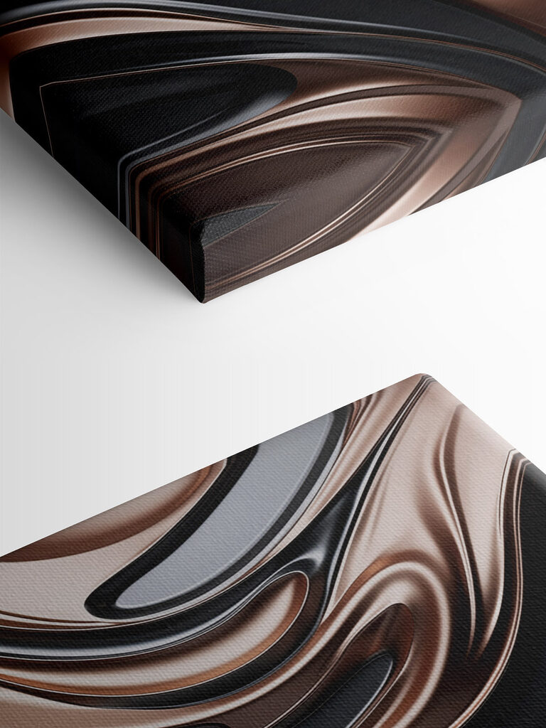 Flowing lines in contrasting tones Flowing lines in contrasting tones