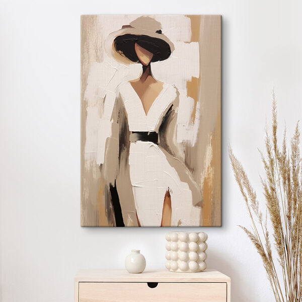 Tablouri Tablou reprezentând o femeie într-o rochie albă (SKU: s48426) Tablouri Tablouri Tablou reprezentând o femeie într-o rochie albă (SKU: s48426)