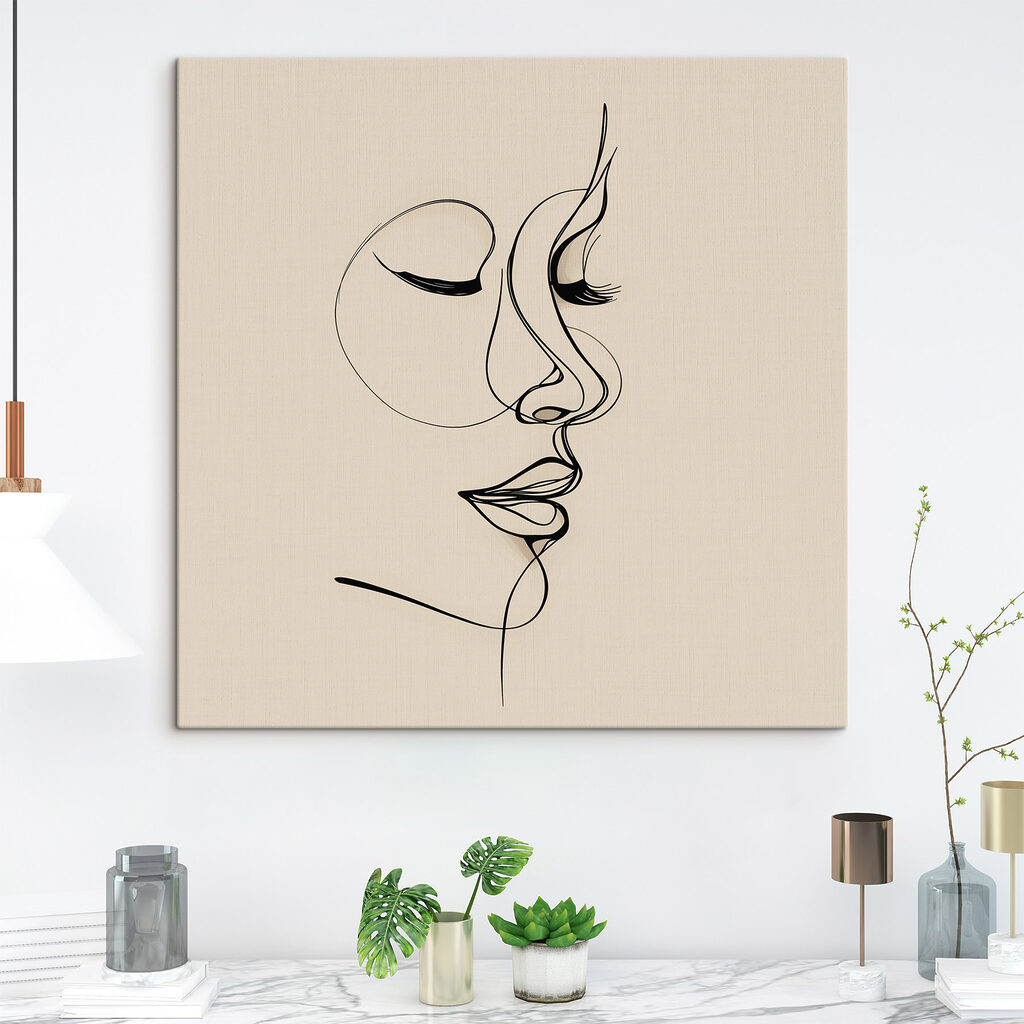 Drawing of a woman's face Drawing of a woman's face
