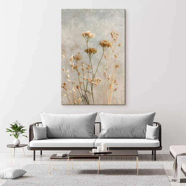 Tablouri Flori uscate pe un fundal delicat (SKU: s48440) Tablouri Tablouri Flori uscate pe un fundal delicat (SKU: s48440)