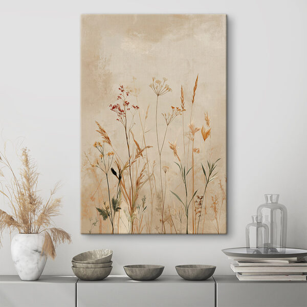 Tablouri Compoziție eterică cu flori de câmp pe pânză (SKU: s48441) Tablouri Tablouri Compoziție eterică cu flori de câmp pe pânză (SKU: s48441)