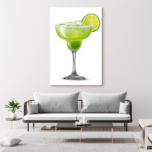 Tablouri Pahar cu o băutură și o felie de lămâie verde (SKU: s48445) Tablouri Tablouri Pahar cu o băutură și o felie de lămâie verde (SKU: s48445)